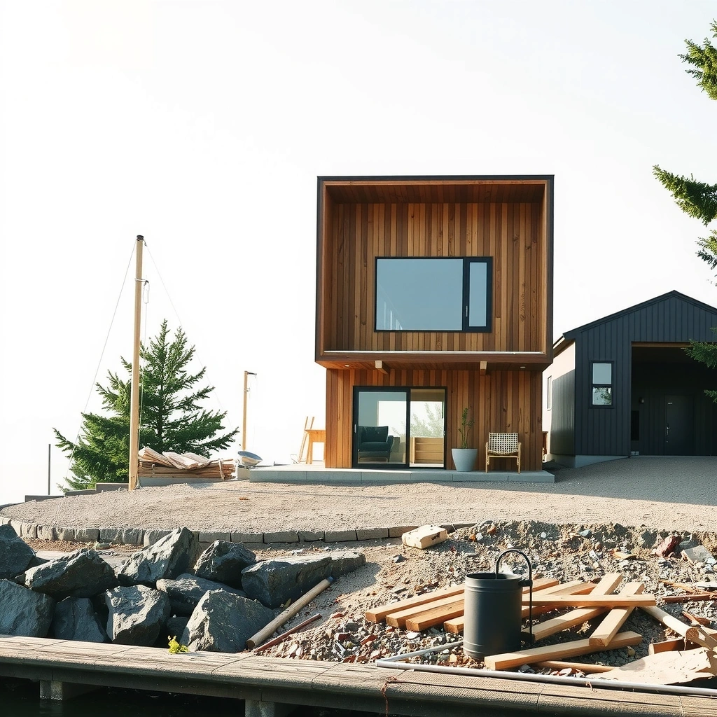 Rodinný dům u řeky